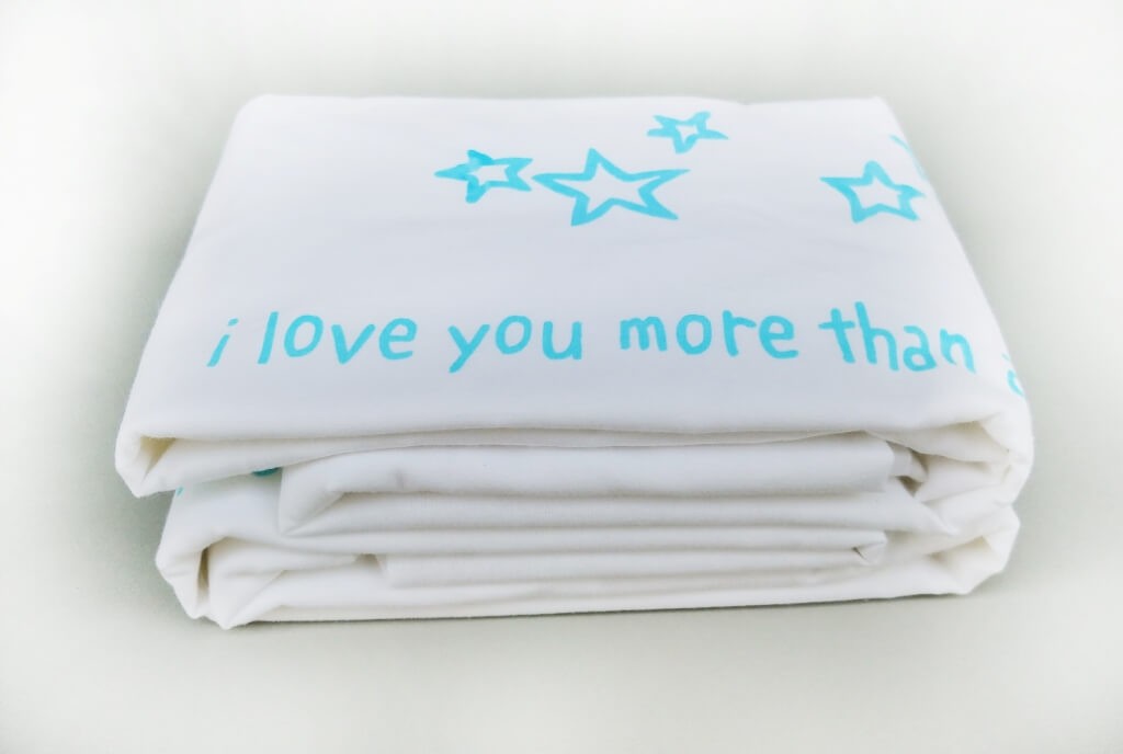 זוג צפיות "love you more than all the stars" טורקיז